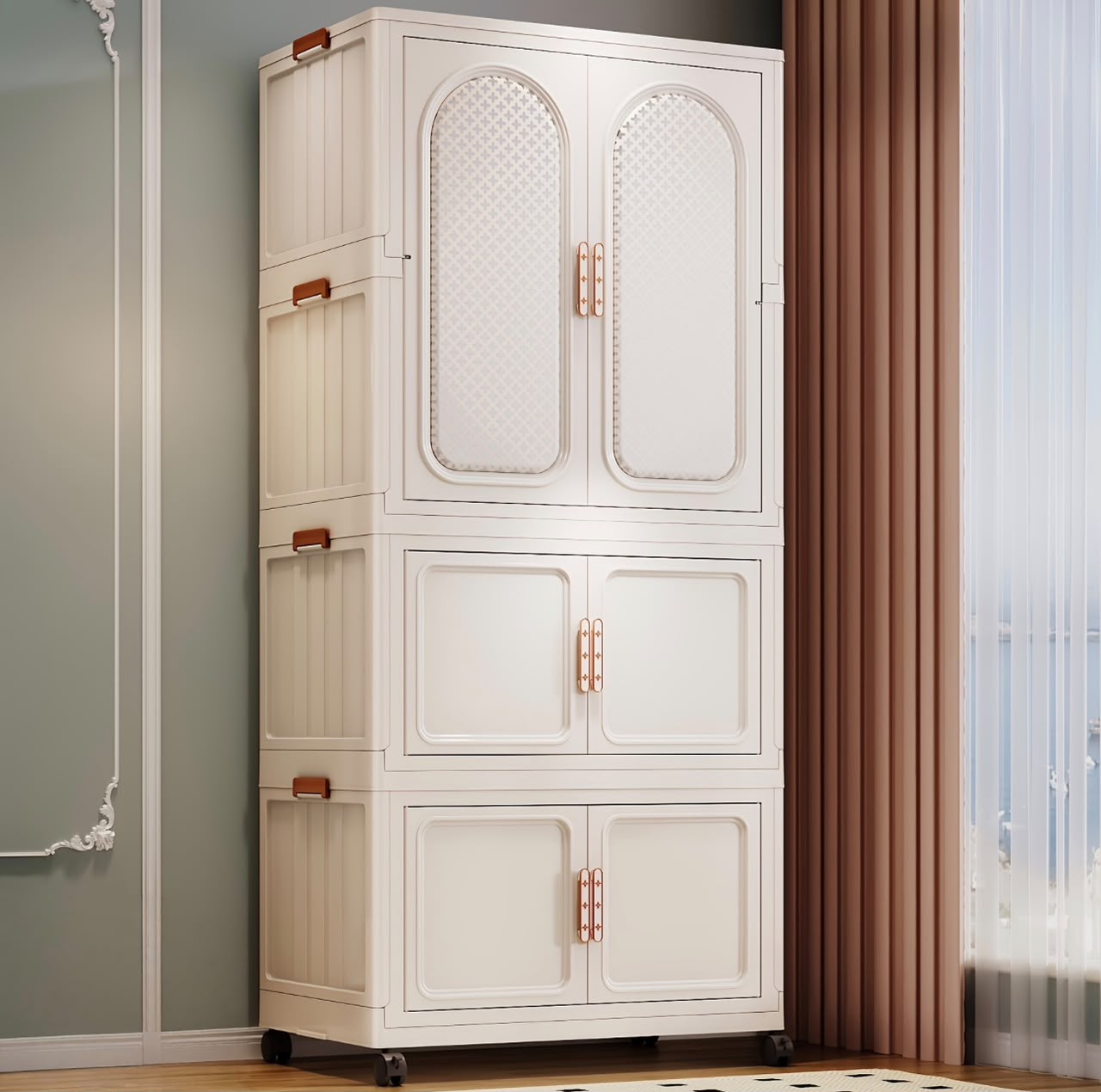 Multi-Tier Foldable Storage Wardrobe